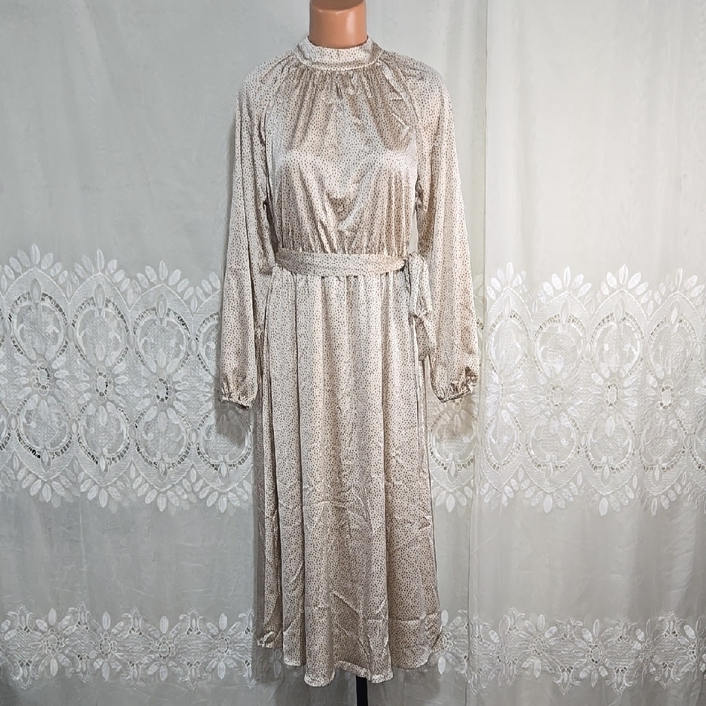 LOFT Polka Dot Long Sleeve Dress Size 6